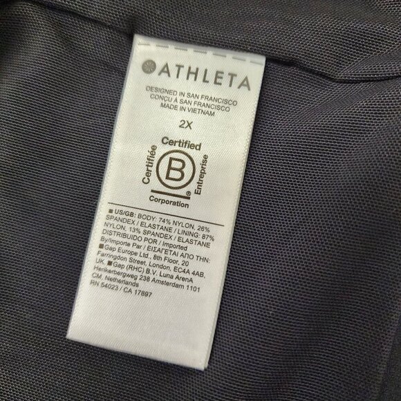 Athleta Delancey Dress Black 2X - Picture 6 of 6